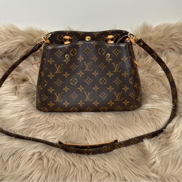 Authentic Louis Vuitton Monogram Canvas Montaigne Satchel/Crossbody Bag - Picture 1 of 12